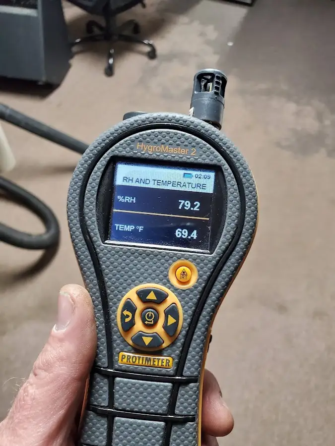 Moisture meter humidity assessment for Mold Remediation & Removal in McKinney