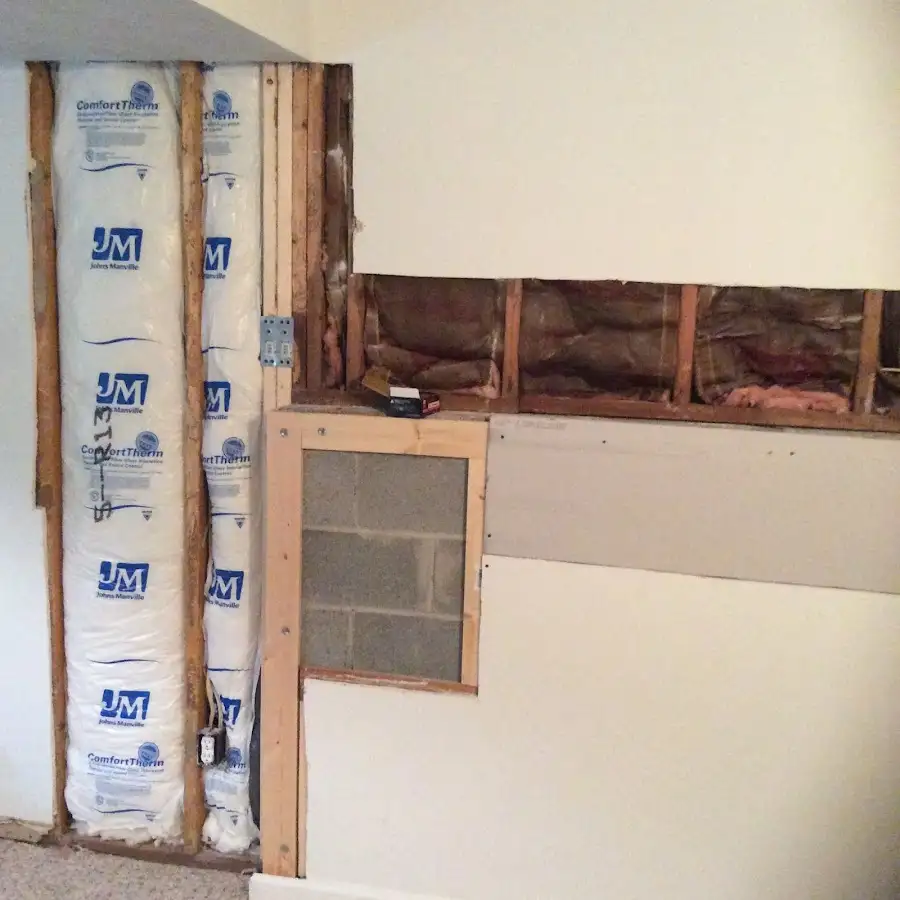 Wall insulation replacement during Contents Cleaning & Restoration in McKinney